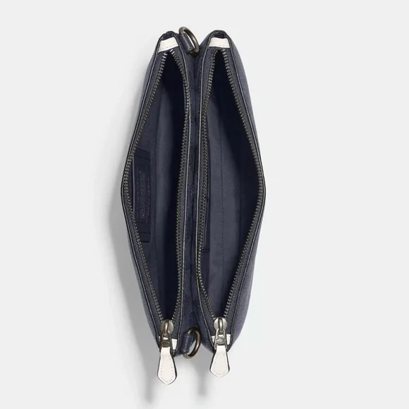 Coach Everett Crossbody In Signature Canvas With Varsity Motif Men